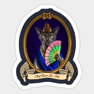 Renaissance Cat - Chief Queen Suu Thiri Sticker